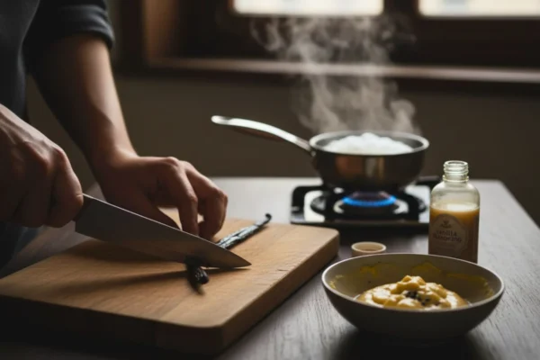 préparation vanille cuisine pâtisseries