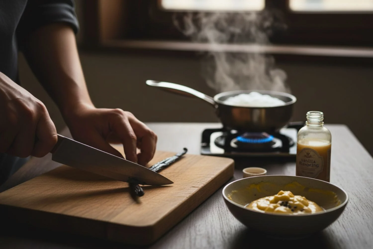 préparation vanille cuisine pâtisseries